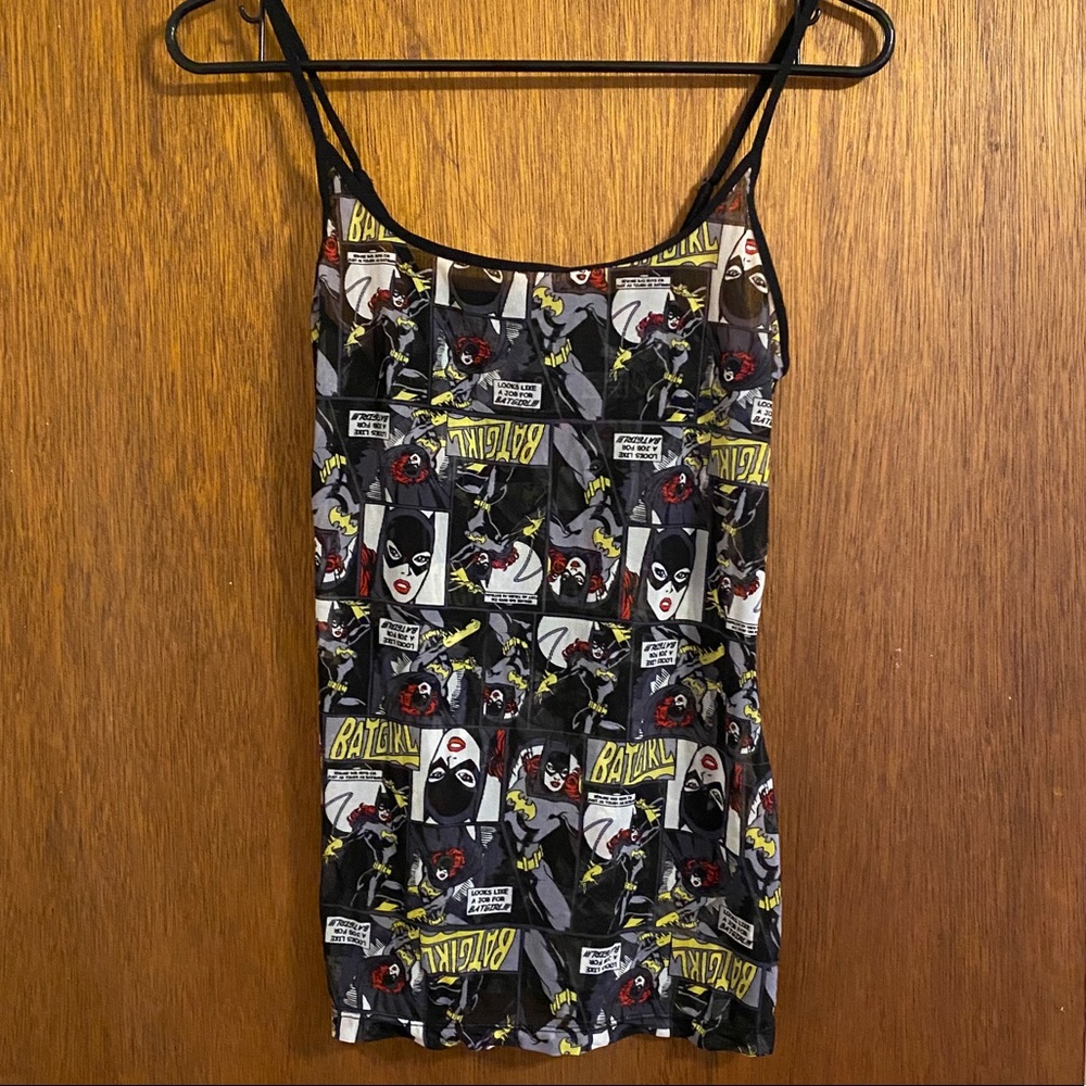 🐙 2 for $6 Sheer Batgirl tank